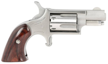 North American Arms 22LRGBG MiniRevolver  22 LR 5 Shot 1.13 Barrel Stainless Steel BarrelCylinderFrame Exclusive Wood Boot Grip UPC: 744253001529
