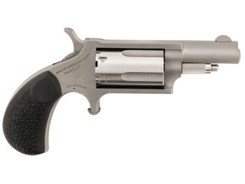 North American Arms 22MGRCHSS Mini-Revolver Carry Combo Sports South Exclusive 22 WMR 5 Shot 1.63" Stainless Steel Barrel, Frame & Cylinder, Black Rubber Grip, Exposed Hammer, Side Carry Holster