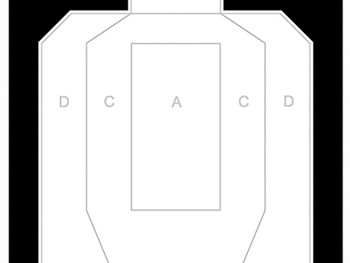 Action Target IPSCPBKB100 High Visibility IPSC/USPSA Silhouette Heavy Paper Hanging High Visibility 100 Per Box