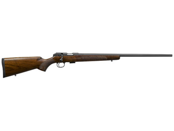 CZ-USA 02311 CZ 457 American Full Size 22 WMR 5+1 24" Black Nitride Black Nitride Steel Receiver Turkish Walnut Fixed American Style Stock Right Hand