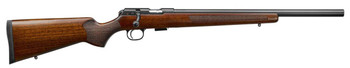 CZUSA 02341 CZ 457 Varmint Full Size 22 WMR 51 20.50 Black Nitride Heavy Barrel Black Nitride Steel Receiver Turkish Walnut Fixed VarmintStyle Stock Right Hand UPC: 806703023410