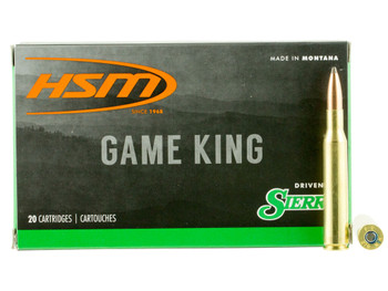 HSM 27012N Game King 270 Win 130 gr Sierra GameKing Spitzer Boat Tail 20 Per Box/ 20 Case