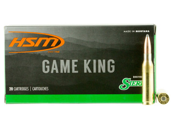 HSM 7MM087N Game King 7mm-08 Rem 140 gr Sierra GameKing Spitzer Boat Tail 20 Per Box/ 25 Case