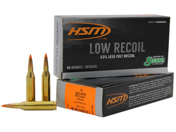 HSM 24318N Low Recoil 243 Win 85 gr Orange Polymer Tip 20 Per Box/ 25 Case