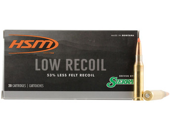 HSM 7MM0810N Low Recoil 7mm-08 Rem 140 gr Orange Polymer Tip 20 Per Box/ 25 Case