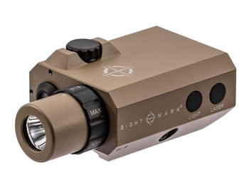 Sightmark SM25012DE LoPro Mini Combo Flashlight and Green Laser Sight Dark Earth 300 Lumens White LED