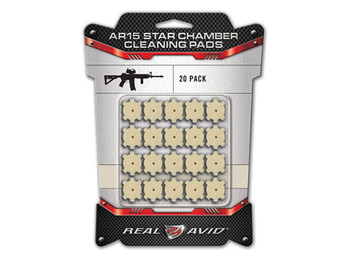 Real Avid AVAR15CP Star Chamber Cleaning Pads 223 Rem/5.56x45mm NATO Wool 20 Per Pkg