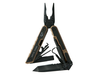 Real Avid AVAR15T AR15 440C SS Part Serrated Blade Black G10 Handle AR Platform