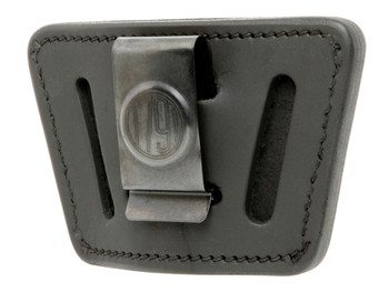 1791 Gunleather UIWSBLA UIW IWB/OWB Black Leather Belt Clip Fits Most Small-Mid Frame Autos Ambidextrous