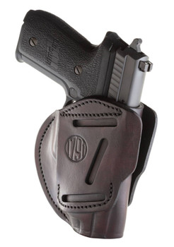 1791 Gunleather 3WH5SBRA 3Way  IWBOWB Size 05 Signature Brown Leather Belt Loop Compatible w Glock 17 Compatible w Springfield XD Compatible w SW MP Compatible w HK VP9 Ambidextrous Hand UPC: 816161020227