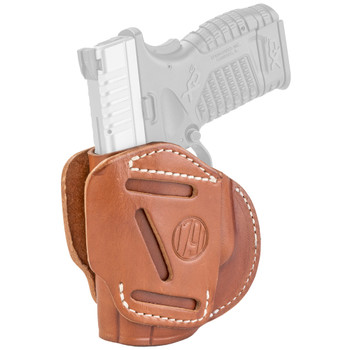 1791 Gunleather 3WH4CBRA 3Way  IWBOWB Size 04 Classic Brown Leather Belt Loop Fits Walther PPS Fits Taurus G2C Fits Springfield XDXDS Ambidextrous Hand UPC: 816161021576
