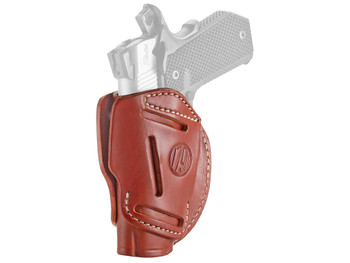 1791 Gunleather 3WH1CBRA 3-Way IWB/OWB Size 01 Classic Brown Leather Belt Loop Fits 1911 3-4" Ambidextrous Hand