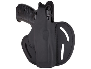 1791 Gunleather BHX3SBLR BHX OWB Size 03 Stealth Black Leather Belt Slide Compatible w/Glock/S&W M&P Shield Right Hand