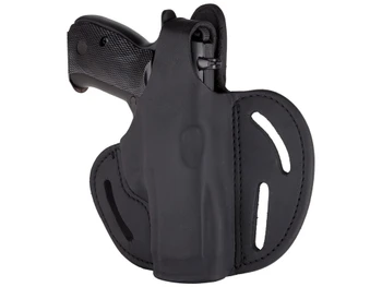 1791 Gunleather BHX3SBLR BHX OWB Size 03 Stealth Black Leather Belt Slide Compatible w/Glock/S&W M&P Shield Right Hand