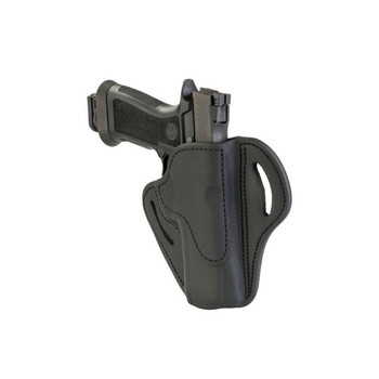 1791 Gunleather BH24SBLR BH2.4  OWB 2.4 Stealth Black Leather Belt Slide Fits Walther PPQSig P320Springfield XDM UPC: 816161022566