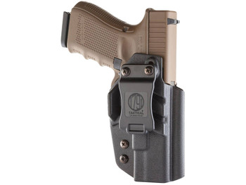 1791 Gunleather TACIWBGLOCKBLKR Tactical Kydex IWB Black Kydex Belt Clip Compatible w/Glock Right Hand