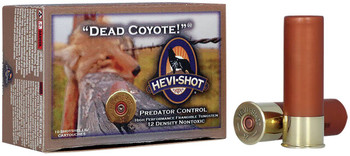 HEVI-Shot Dead Coyote 12 Gauge Shotshell Ammunition, 3 Inch, 1300 FPS, 1 1/2 Ounce, T Shot - 10 Cartridge Box ( 10 / 1 )
