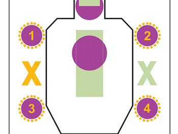 Action Target AGG100 Training A Girl & A Gun IDPA Silhouette Paper 23" x 35" Multi-Color 100 Per Box