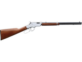 Taylors & Company 550223 Uberti Scout 22 LR Caliber with 14+1 Capacity, 19" Blued Barrel, Chrome-Plated Metal Finish & Walnut Stock Right Hand (Full Size)