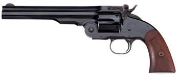 Taylors  Company 550677 Second Model Schofield 38 Special Caliber with 7 Barrel 6rd Capacity Cylinder Overall Blued Finish Steel  Walnut Grip UPC: 839665007679