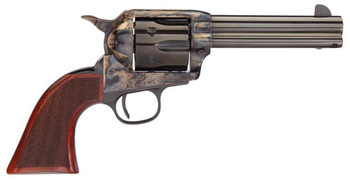Taylors  Company 550821 Runnin Iron  45 Colt LC Caliber with 4.75 Blued Finish Barrel 6rd Capacity Blued Finish Cylinder Color Case Hardened Finish Steel Frame  Checkered Walnut Grip UPC: 839665008799