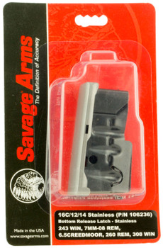 Savage Arms 55123 110  Stainless Detachable 4rd for 270 Win 3006 Springfield 2506 Rem Savage 110114116C UPC: 011356551238