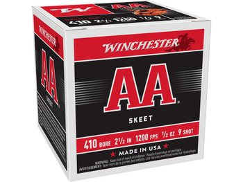 Winchester Ammo AA419 AA 410Gauge 2.50" 1/2oz 9Shot 25 Per Box/10 Case