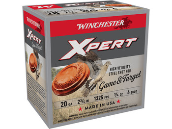 Winchester Ammo WE20GT6 Super X Xpert High Velocity 20Gauge 2.75" 3/4oz 6Shot 25 Per Box/10 Case