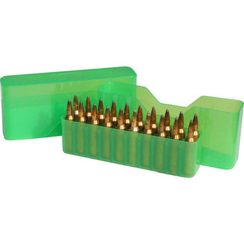 SLIP TOP RIFLE AMMO BOX 20 NOSLER-7.62X39 20 ROUND GREEN
