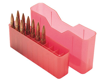 MTM Case-Gard J20M29 Slip-Top Ammo Box Multi-Caliber Clear Red Polypropylene 20rd