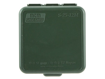 MTM Case-Gard S2512M11 Shotshell Box Flip-Top Multi Gauge Shotgun Forest Green Polypropylene 25rd