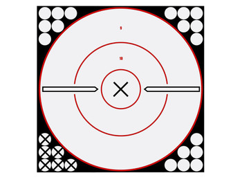 Birchwood Casey 34019 Shoot-N-C Reactive Target Self-Adhesive Paper Black/White 12" Bullseye 5 Pack