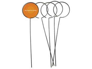 Birchwood Casey 49010 Clay Holder Stand Target Stand Silver Wire Standing 5 Pack