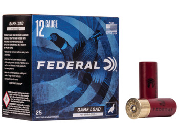 Federal H1264 Game-Shok High Brass 12Gauge 2.75" 1 1/4oz 4Shot 25 Per Box/10 Case