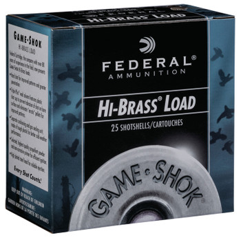 Federal H1634 GameShok High Brass 16 Gauge 2.75 1 18 oz 1295 fps 4 Shot 25 Bx10 UPC: 029465004514