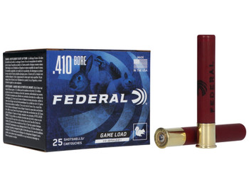Federal H4136 Game-Shok High Brass 410Gauge 3" 11/16oz 6Shot 25 Per Box/10 Case