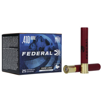Federal Game Load 410 Bore Shotshell Ammunition, 3 Inch, 1135 FPS, 11/16 Ounce, #5 Shot - 25 Cartridge Box ( 25 / 1 )