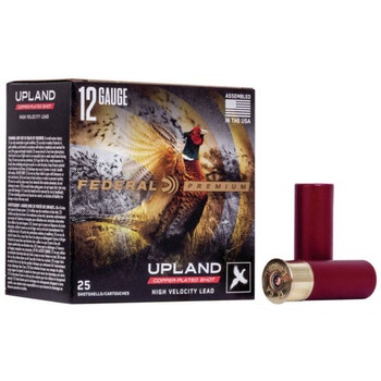 Federal Upland 12 Gauge Shotshell Ammunition, 2 3/4 Inch, 1470 FPS, 1 1/8 Ounce, #6 Shot - 25 Cartridge Box ( 25 / 1 )