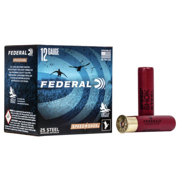 Federal Speed-Shok 12 Gauge Shotshell Ammunition, 3 1/2 Inch, 1550 FPS, 1 1/8 Ounce, #2 Shot - 25 Cartridge Box ( 25 / 1 )