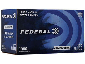 Federal 155 Champion Large Pistol Multi Caliber Handgun 1000 Per Box/5 Case
