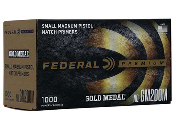 Federal GM200M Gold Medal Premium Small Pistol Multi Caliber Handgun 1000 Per Box/5 Case