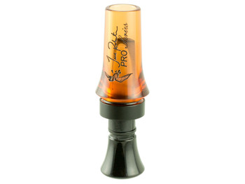 Duck Commander DCPROAO Jase Pro Series Open Call Double Reed Mallard Hen Sounds Attracts Ducks Orange Acrylic