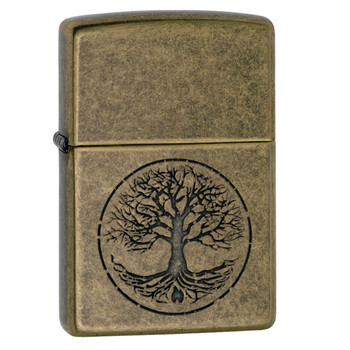 Zippo Antique Brass Tree of Life Lighter UPC: 041689116033