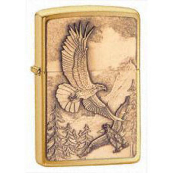 Zippo HP Brass Where Eagles Dare Emblem Lighter UPC: 041689208547