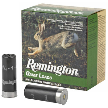 Remington Game Load 12 Gauge Shotshell Ammunition, 2 3/4 Inch, 1290 FPS, 1 Ounce, #6 Shot - 25 Cartridge Box ( 25 / 1 )