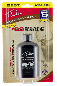 Tinks W6202 69 DoeInRut Deer Attractant Doe In Estrus Scent 4 oz Bottle UPC: 049818439381