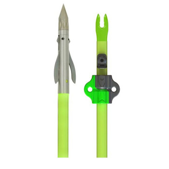 Muzzy Iron 2 Blde Fish Point w/Chartreuse Arrow Bottle Slide UPC: 050301103436