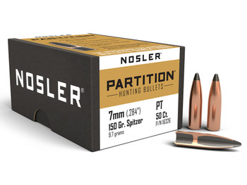 Nosler 16326 Partition 7mm 150gr Spitzer 50/Box