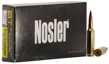 Nosler Ballistic Tip Hyper Velocity Centerfire Ammunition, 6mm Creedmoor, Spitzer Ballistic Tip, 95 Grain - 20 Cartridge Box ( 20 / 1 )