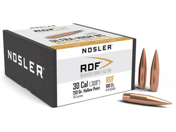 Nosler 53434 RDF Match 30Cal 210gr Hollow Point Boat Tail 100/Box